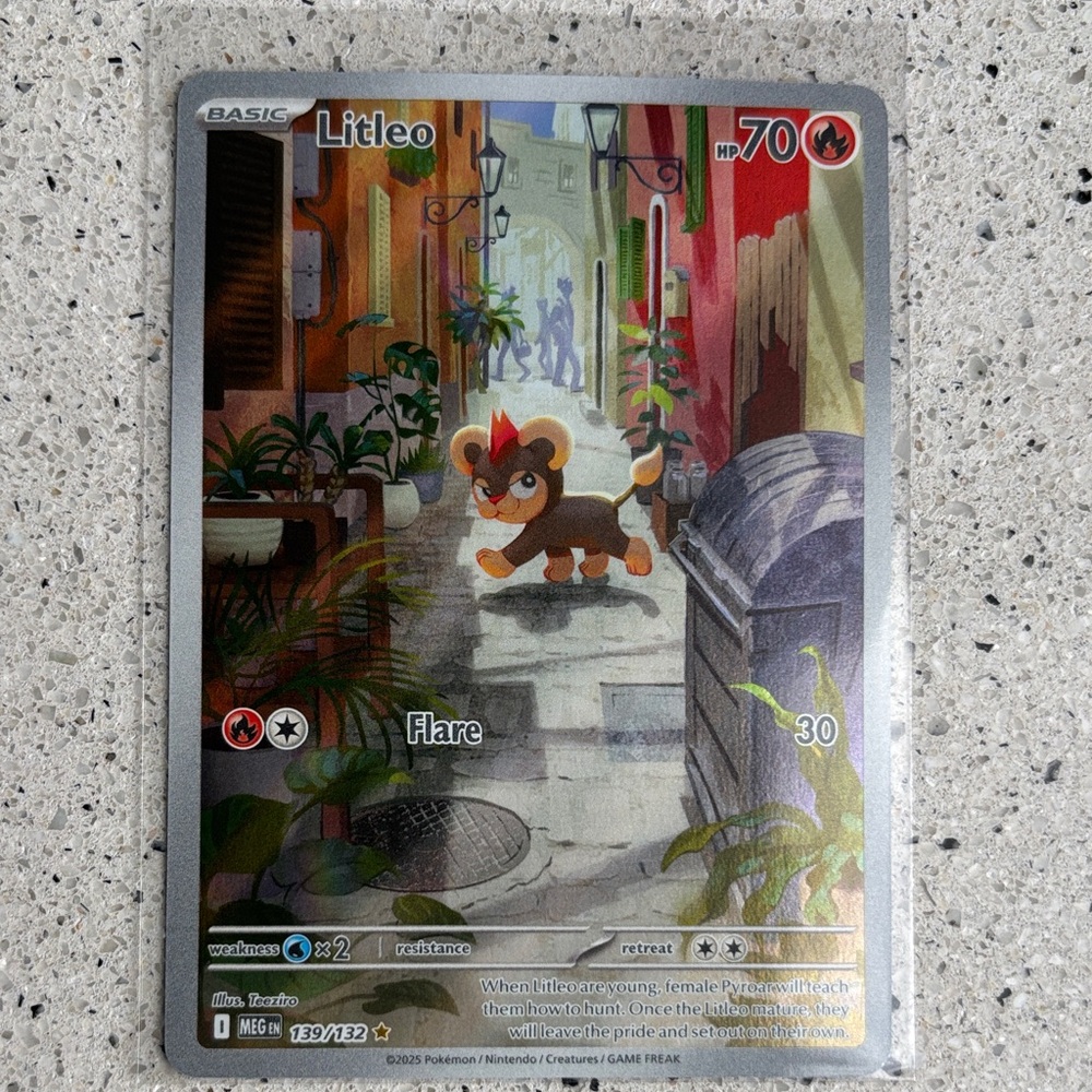 Litleo Card - Red and Gray